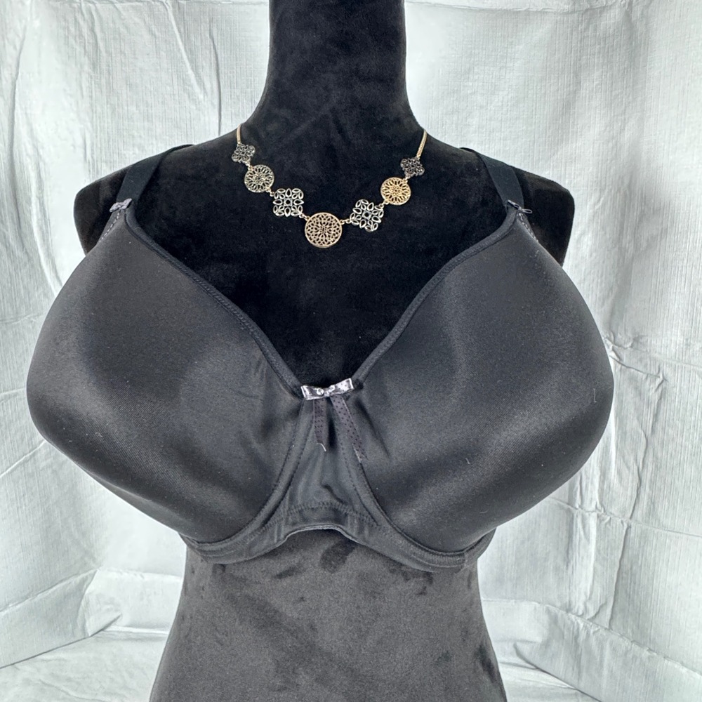 Elomi Smooth Underwire Molded T-Shirt Bra Black 38J EL8722BLK